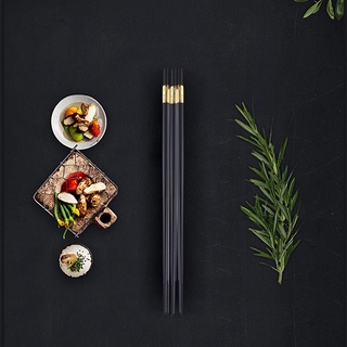 Set 10 đôi đũa hợp kim mạ vàng ccko ck9992 cao cấp