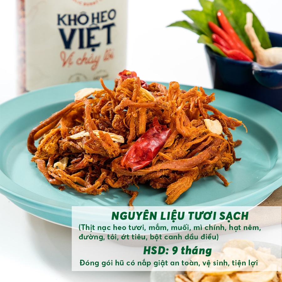 Khô Heo Cháy Tỏi Sako Foods giòn ngon đậm vị, Hộp 200g, đồ ăn vặt siêu ngon - Nuti Vegan | BigBuy360 - bigbuy360.vn