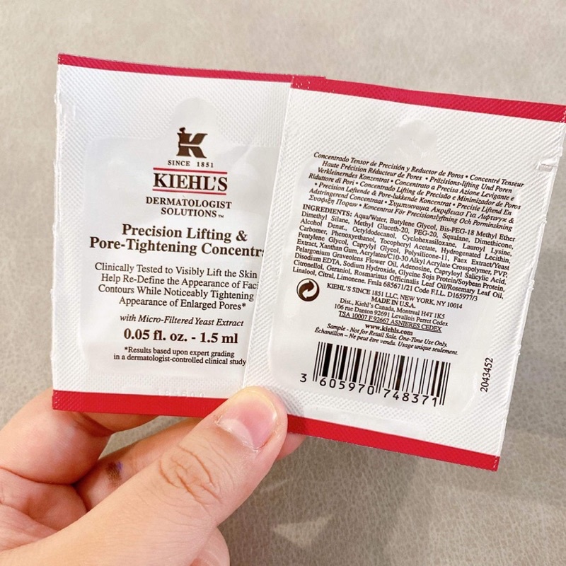 Serum se khit chân lông face Kiehls gói 1,5ml