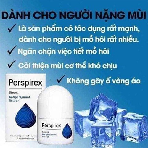 Lăn Khử Mùi Perspirex Cao Cấp Cho Mọi Loại Da 20ml