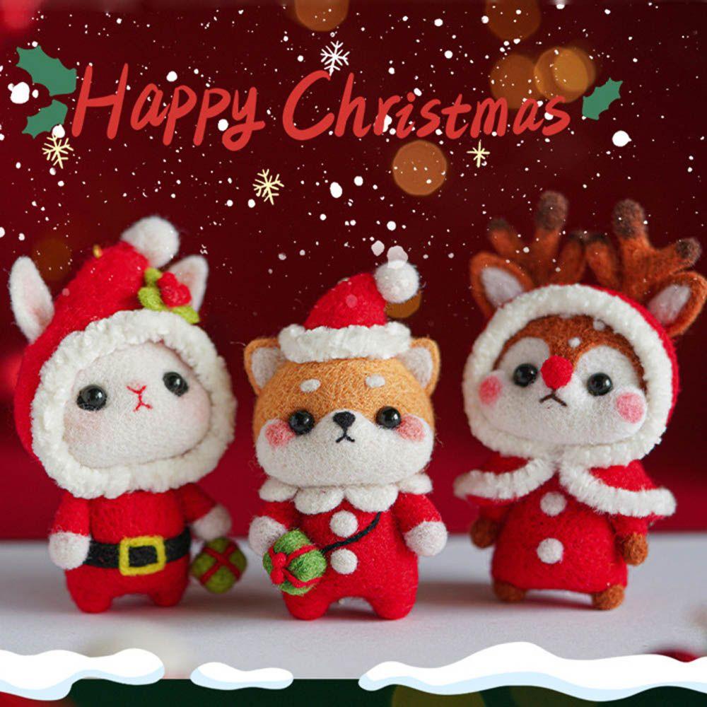 Phụ Kiện Trang Trí Cây Thông Giáng Sinh Bằng Vải Nỉ Thủ Công DIY Dành Cho Người Mới Bắt Đầu