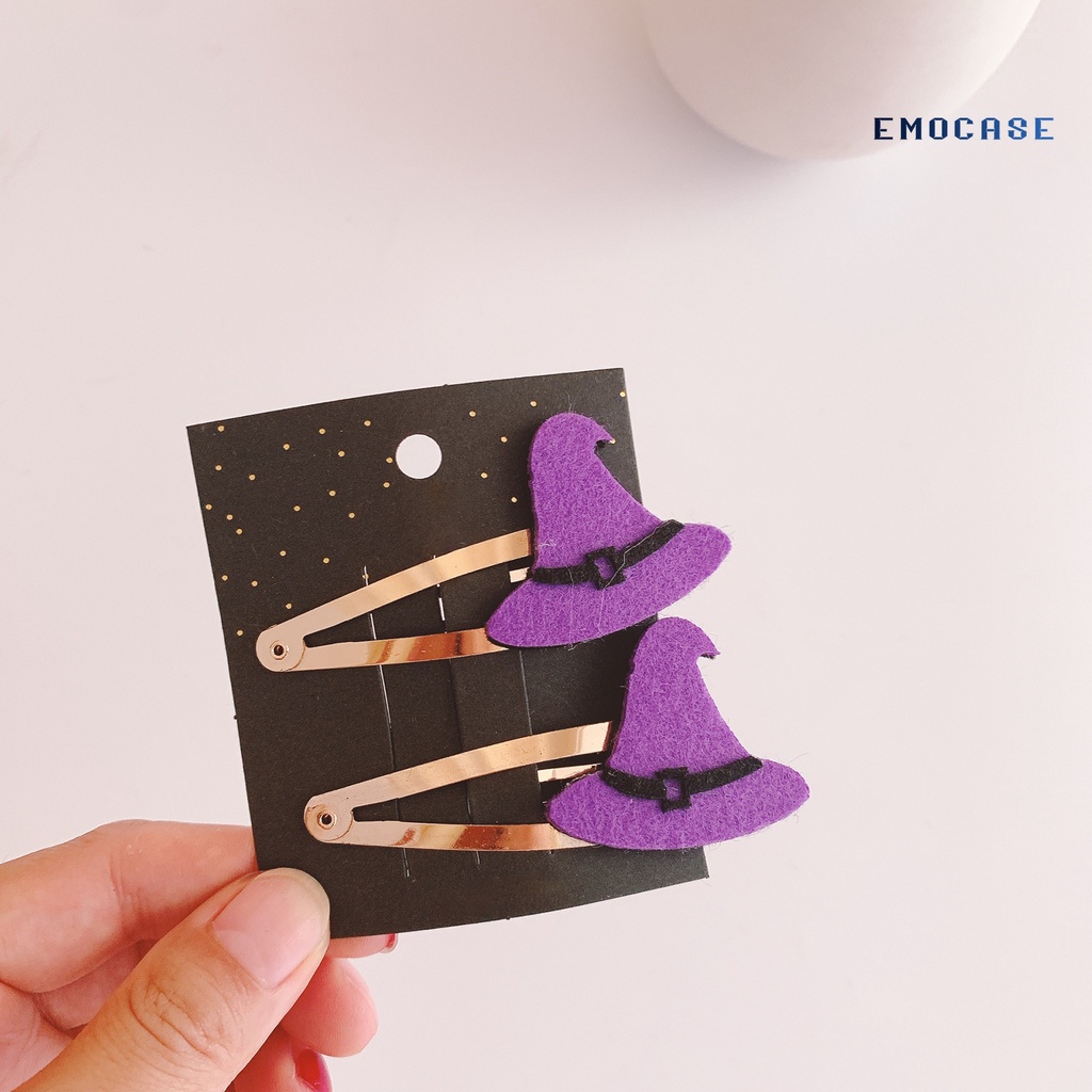 1 / 2 Kẹp Tóc Hình Hoạt Hình Phong Cách Halloween
