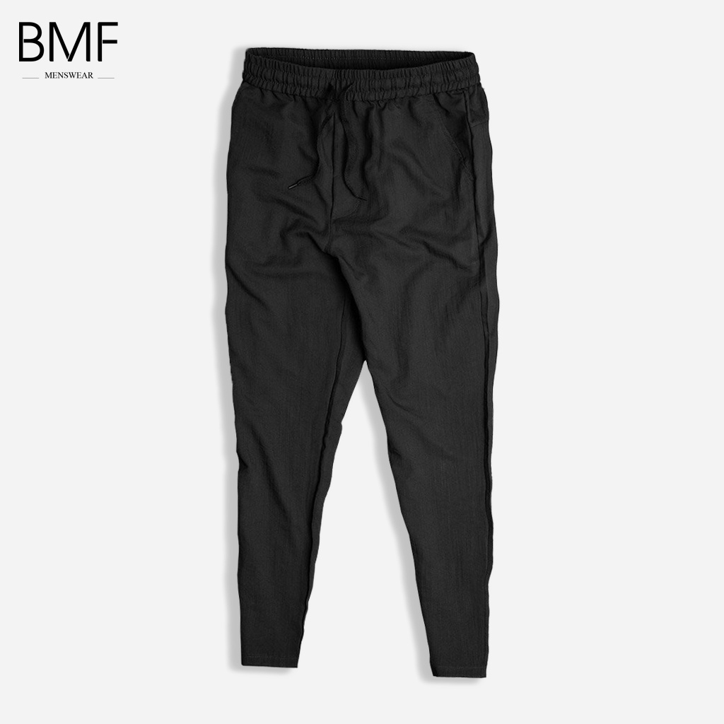 Quần đũi nam dài ống suông dáng âu - Quần tây nam vải linen BMF