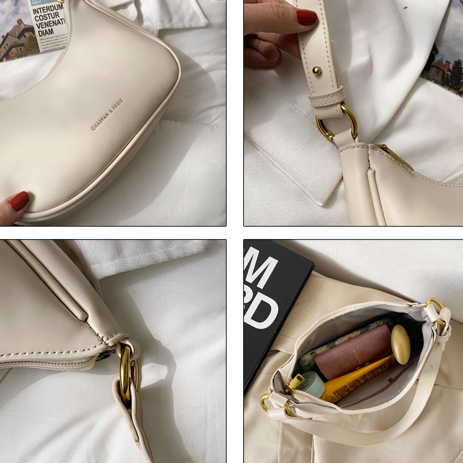 Túi xách yên ngựa đeo sát vai da cao cấp dây đeo êm ái Ulzzang siêu xinh ❤️