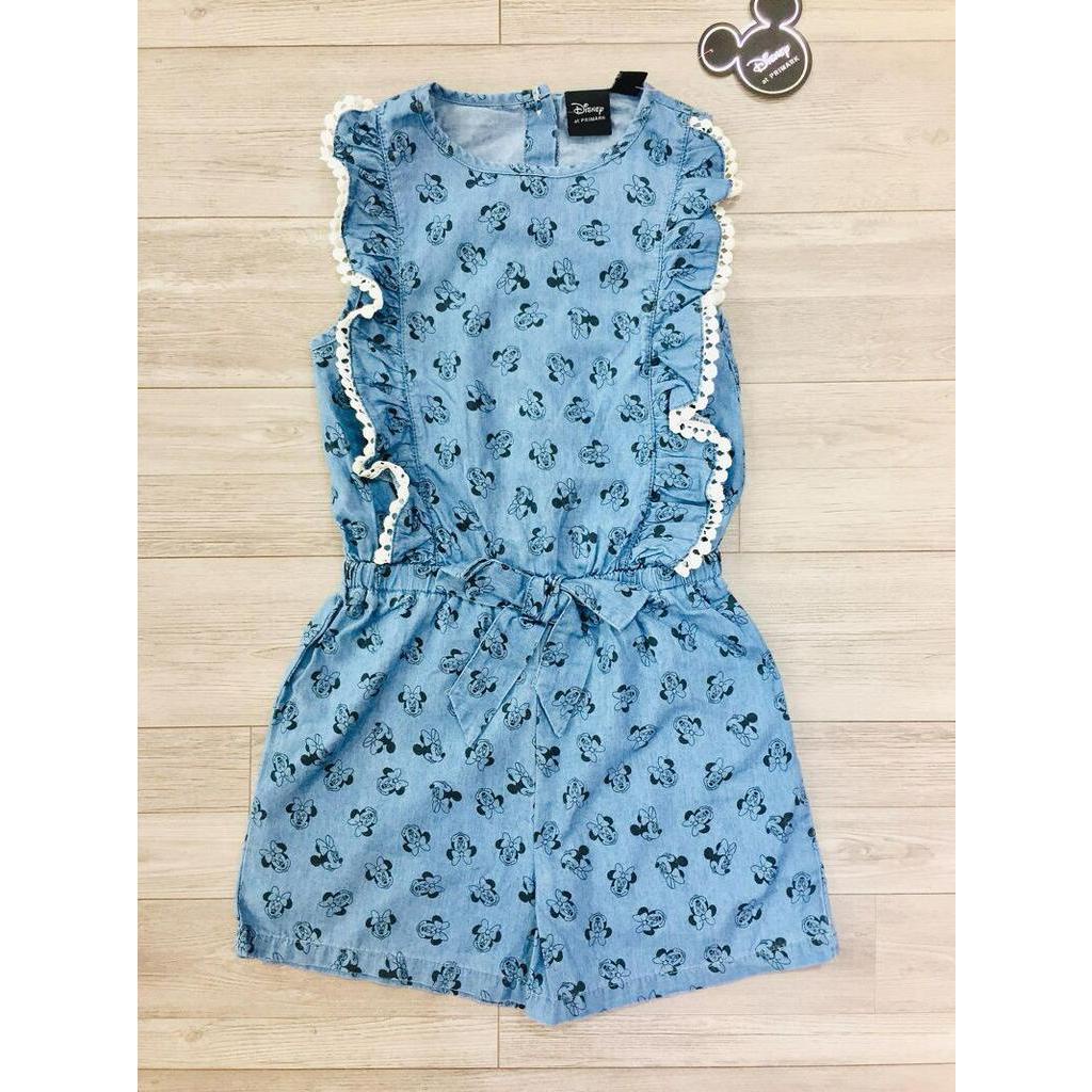 Jumsuit Minnie bò lụa viền ren