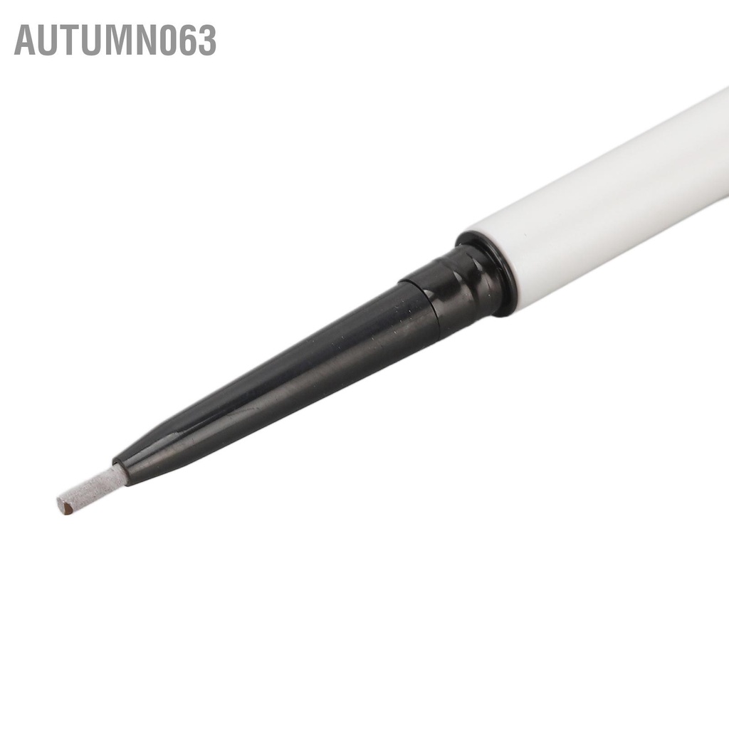 Autumn063 Bút kẻ lông mày Double Ended 2 trong 1 Auto Rotating Long Lasting Tri Tam giác chống thấm nước Chì trang điểm không