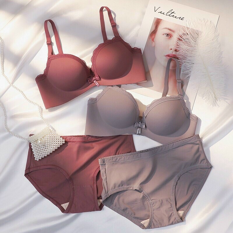 Bộ đồ lót Hoàng Oanh underwear, set nội y cao cấp không gọng viền nơ | BigBuy360 - bigbuy360.vn