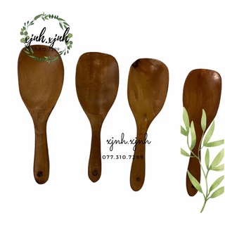 Vá ăn cơm gỗ siêu bền siêu chắc, chống dính gỗ