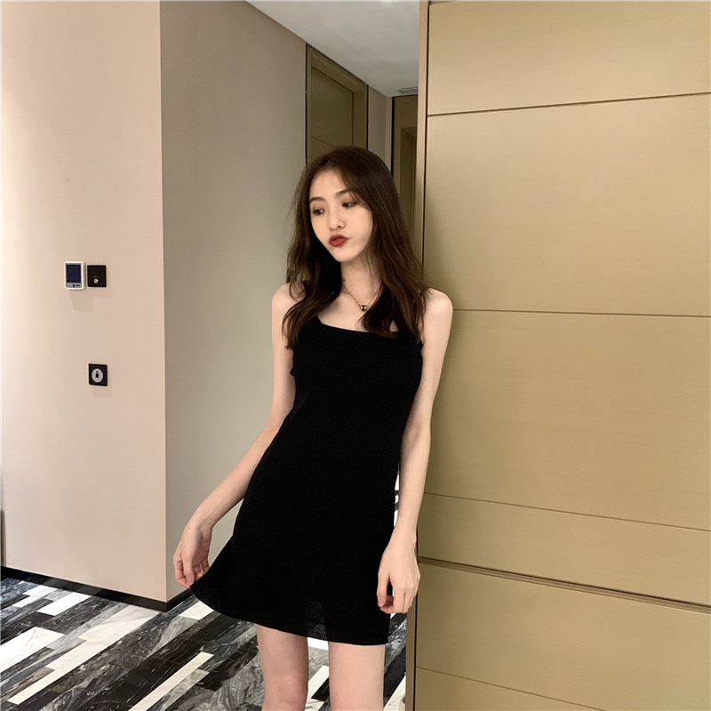 DUNEA Đầm Dệt Hai Dây Xinh Xắn Dành Cho Nữ