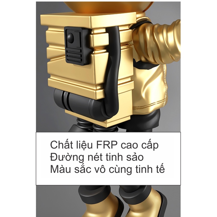 Tượng mô hình phi hành gia cao 80cm ôm đèn trang trí cực đẹp, siêu hot,quà tặng tân gia,khai trươ độc đáo và thời thượng