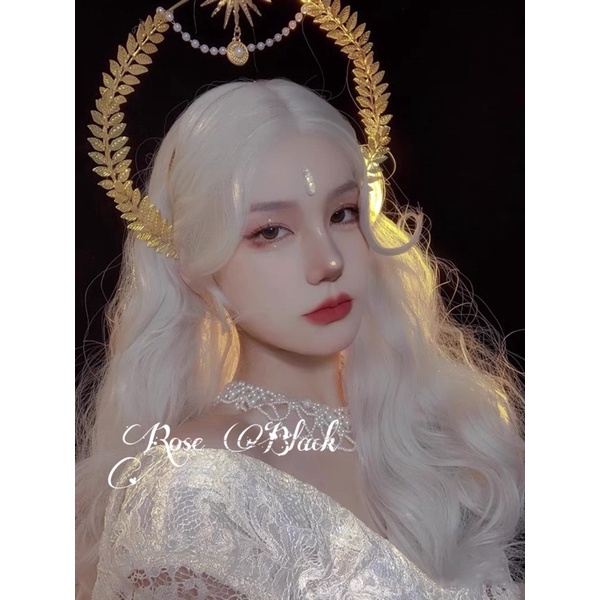 Bờm tóc  2 tầng lolita , cosplay nữ thần trend : “ tôi là thiên  Sứ  “ma  TTI-336