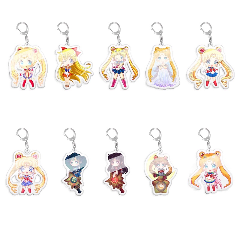 Tmdbyx Móc Khóa Xe Hơi Hình Thủy Thủ Mặt Trăng Dễ Thương