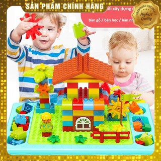 Bàn học khối xây dựng đa năng + khối xây dựng
