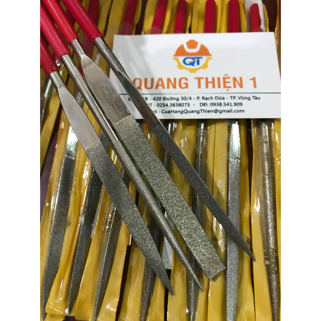 Dũa hợp kim 5" tam giác, tròn, dẹp bán nguyệt