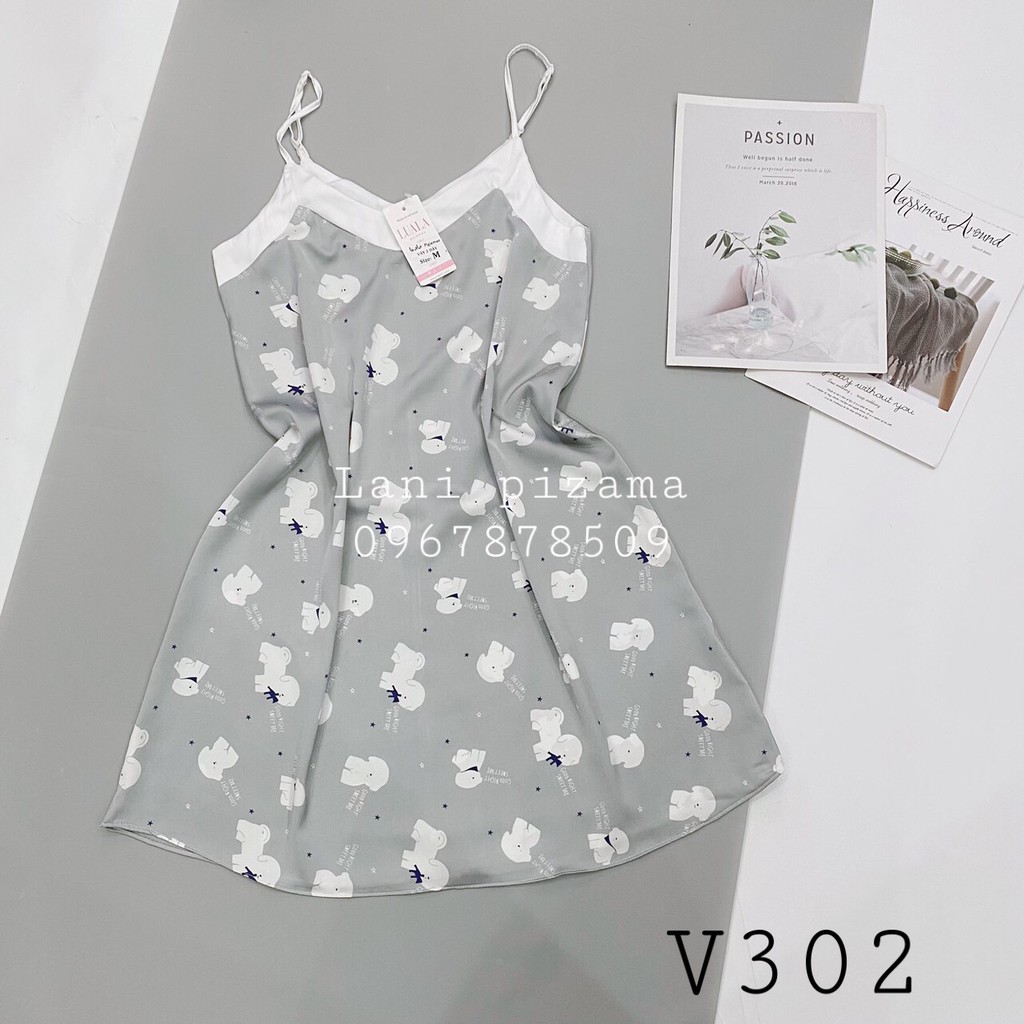 ❤️ VÁY NGỦ LỤA LATIN HÌNH DỄ THƯƠNG, VÁY SUÔNG MẶC NHÀ SIÊU ĐẸP