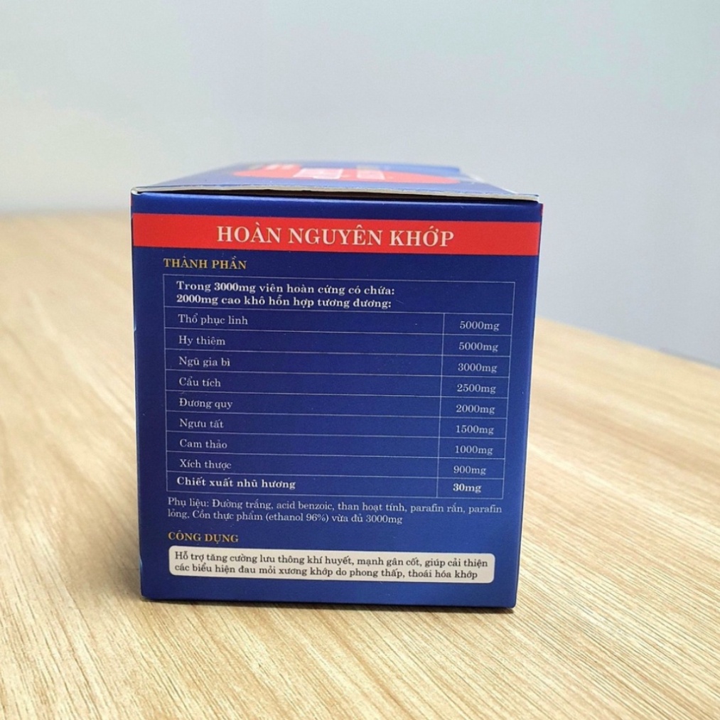 Hoàn nguyên khớp, tăng lưu thông khí huyết, mạnh gân cốt, giảm mỏi khớp - Hộp 20 gói 3g