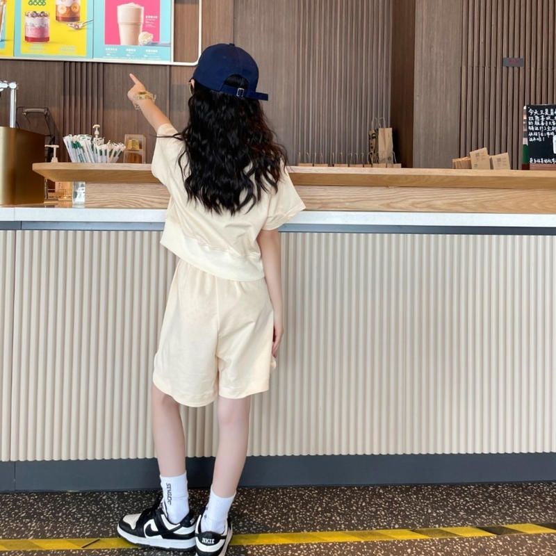Mới Bộ Đồ Thể Thao Ngắn Tay Thời Trang 2022 Dành Cho Bé Gái