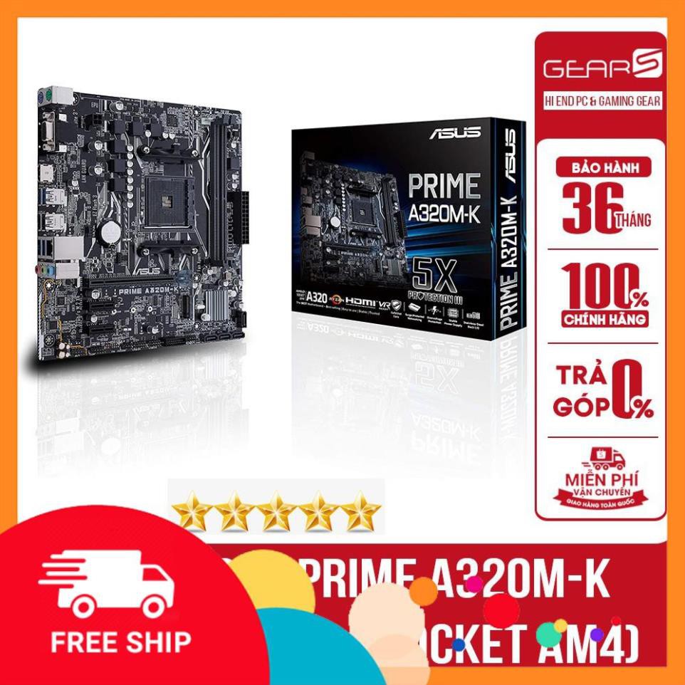 (A534) Mainboard ASUS PRIME A320M-K - New 100% BH 36 tháng