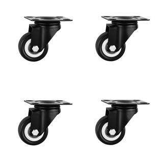 Bánh xe nhựa PVC đế vuông phi 50mm - không khóa