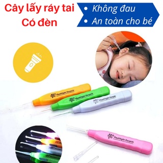 Cây lấy ráy tai có đèn phát sáng - Ngoáy tai có đèn 3 đầu
