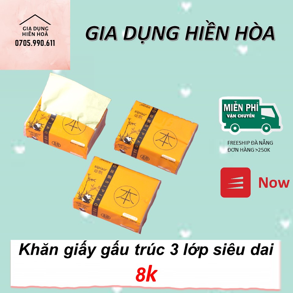 KHĂN GIẤY ĂN GẤU TRÚC NỘI ĐỊA TRUNG CHÍNH HÃNG