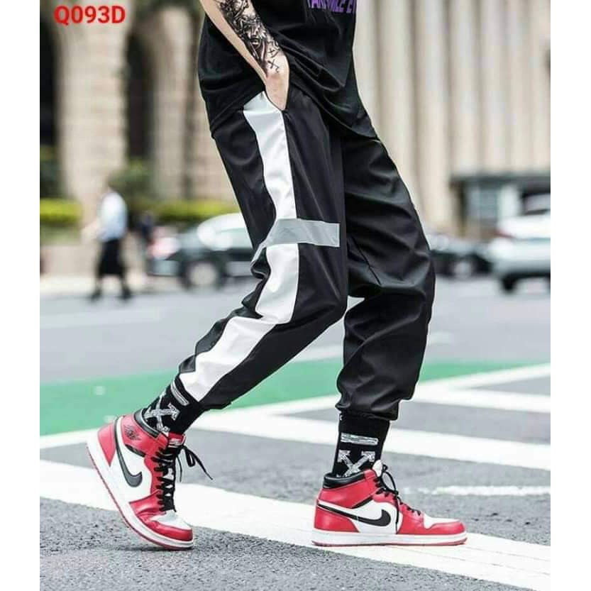 Quần jogger dù nam nư phát sáng