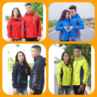 Áo gió 2 lớp hot hit, đủ size cho nam nữ từ 40 _75kg, mặc nhóm đôi đơn đều ok