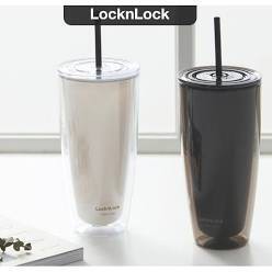 Ly Nhựa Có Ống Hút 750ML Có 2 Lớp Cách Nhiệt Tốt Chính hãng Lock&amp;Lock