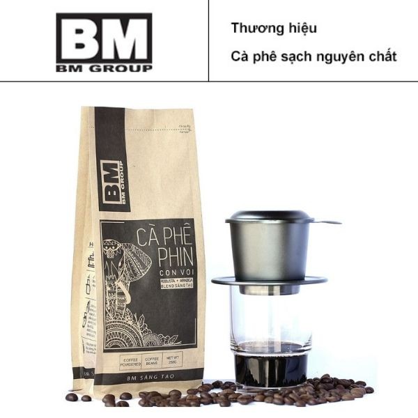Cà Phê Bột [ Gói 250g ] Robusta và Arabica -  BM Sáng Tạo - Hái chín - Rang Mộc - Nguyên Chất - BM GROUP | BigBuy360 - bigbuy360.vn