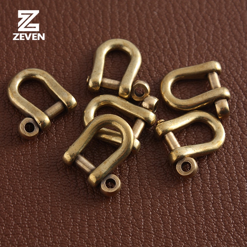 Móc Khóa Hình Chữ D Bằng Đồng Thau Cứng Chuyên Dụng Cho Làm Đồ Da