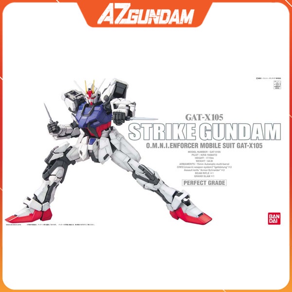 Mô Hình Lắp Ráp PG Strike Gundam Tỉ Lệ 1/60, Perfect Grade Hàng Chính Hãng Bandai - Nhật Bản