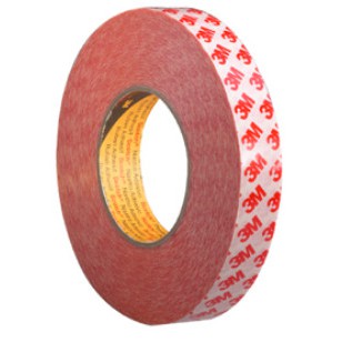 3M 9080R 12mm dài 50met - Băng keo hai mặt chịu nhiệt chuyên dán vải, logo may mặc, có thể tháo ra dán được nhiều lần