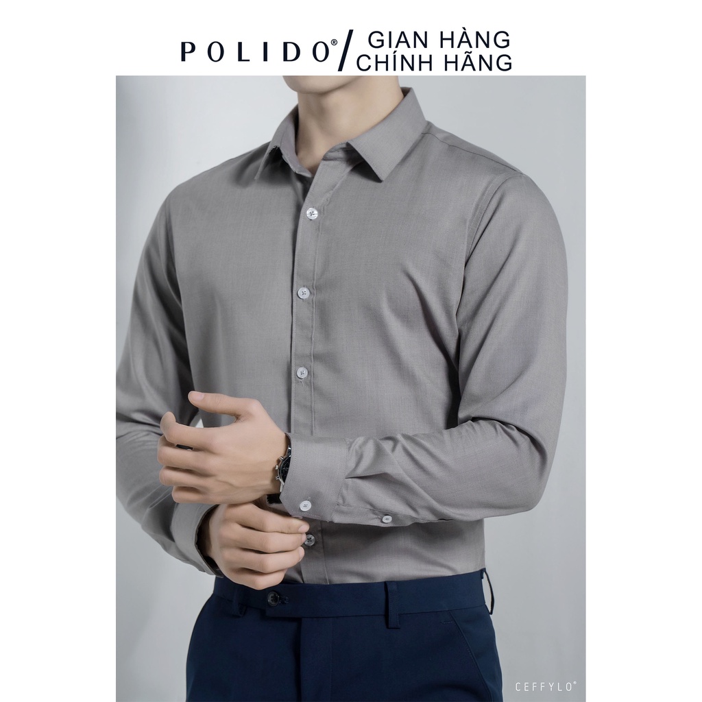 Áo Sơ Mi Nam CEFFYLO vải Cotton thấm hút, chống nhăn form Slimfit | BigBuy360 - bigbuy360.vn