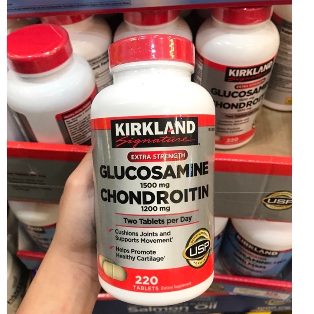 [Cam kết chính hãng 💯💯] Viên uống Glucosamine 1500mg & chondroitin 1200mg 220 viên của Mỹ