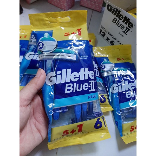 Dao cạo râu Gillette Blue II Plus Dao cạo râu Gillette Blue 2 Plus Cán xanh