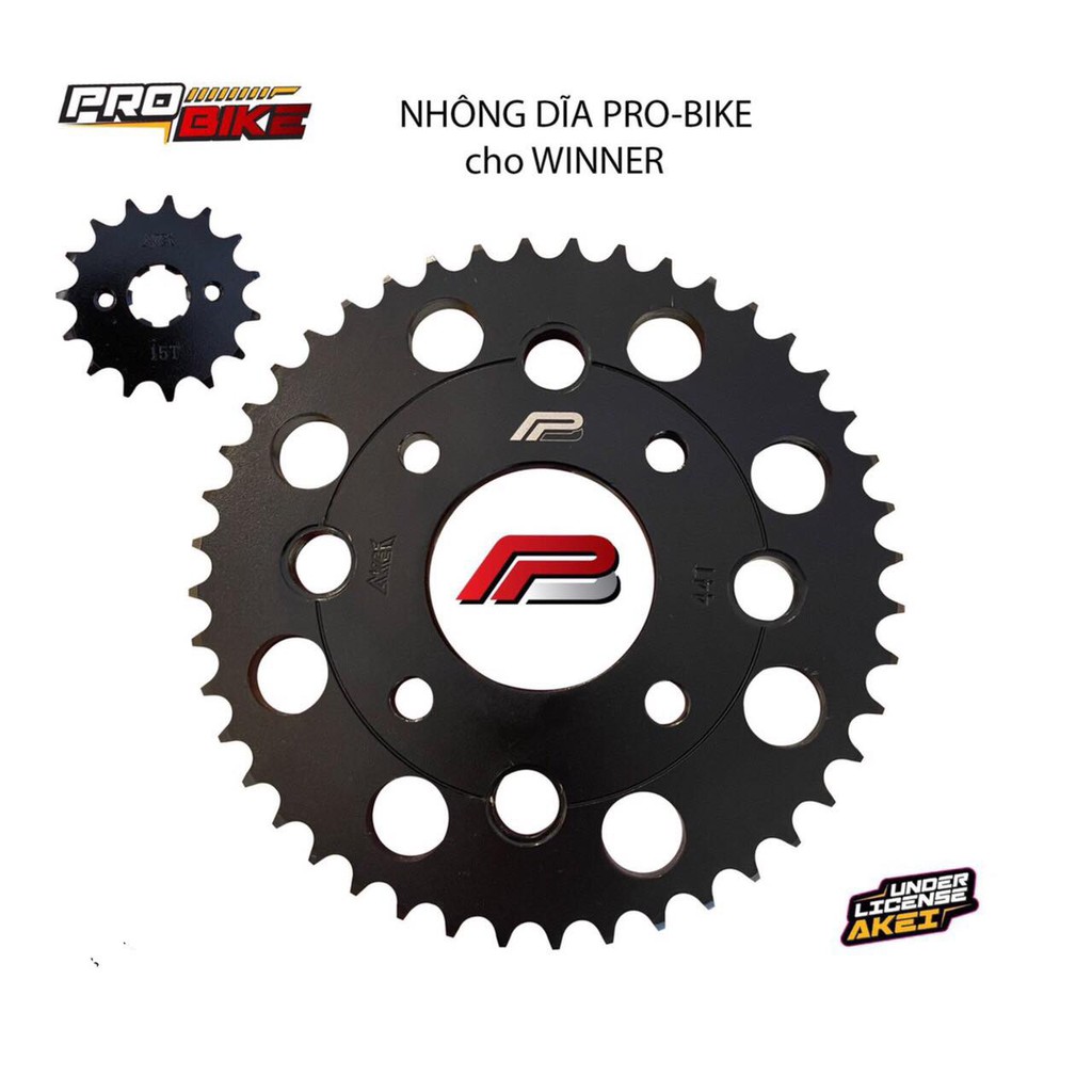 BỘ NHÔNG SÊN DĨA PRO BIKE CHO EX150 VÀ HONDA WINNER/WINNER X