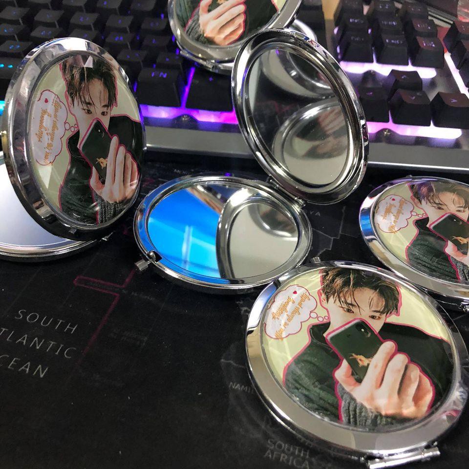 Gương trang điểm dạng hộp - Vỏ gương in theo yêu cầu