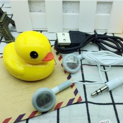 Máy nghe nhạc MP3 chất lượng cao Cawono H03 hình con Vịt (Vàng)