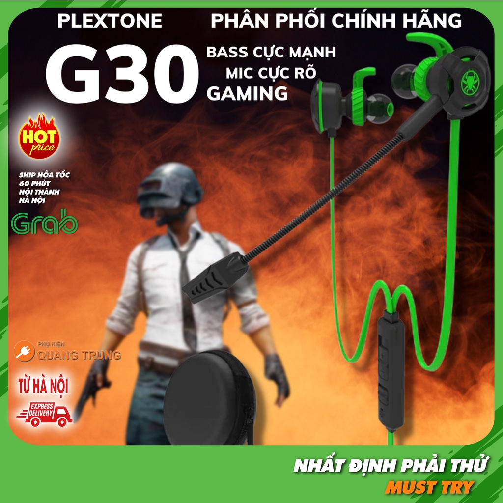 Tai nghe Plextone G30,Có mic,có mic rời, tai nghe dành cho game thủ, chơi PUBG cực ngon