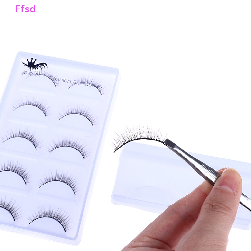1 / 3 / 5 Cặp Lông Mi Giả 3D Trong Suốt Tự Nhiên