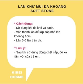 LĂN KHỬ MÙI ĐÁ KHOÁNG SOFT STONE NHẬT