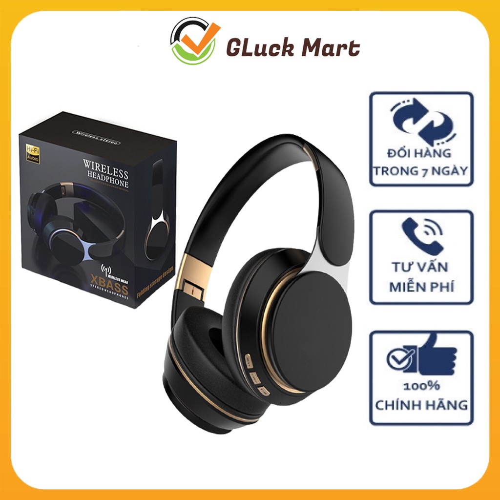 Tai Nghe Bluetooth Xbass T7 Có Mic Hỗ Trợ Học Tập, Giải Trí, Mẫu Tai nghe Chụp Tai Bluetooth Thể Thao, Nghe Nhạc Cực Hay