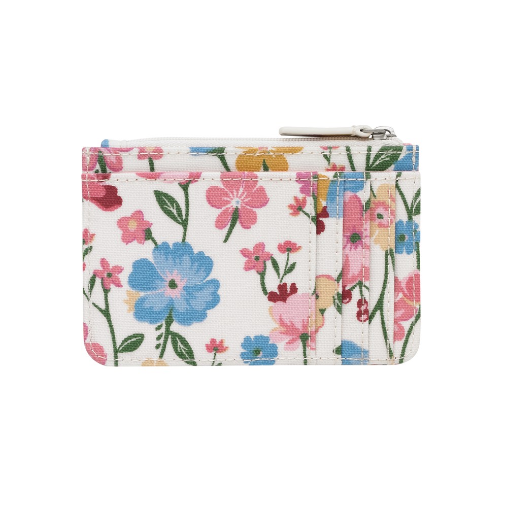 Cath Kidston - Ví cầm tay Small Card &amp; Coin Purse Park Meadow - 985017 - Warm Cream