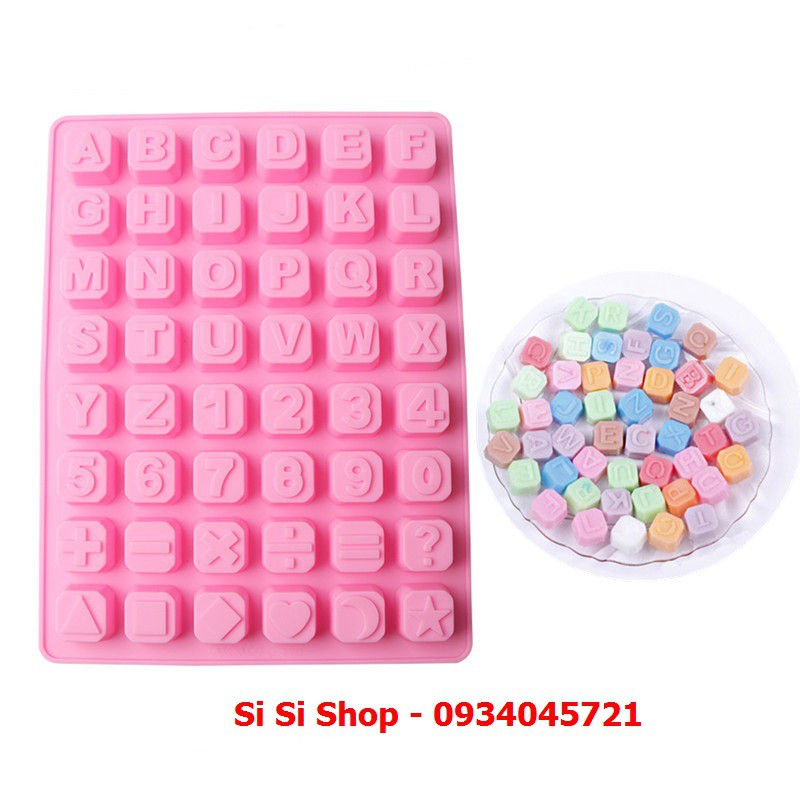 Khuôn Silicon 48 Chữ Số Ký Tự