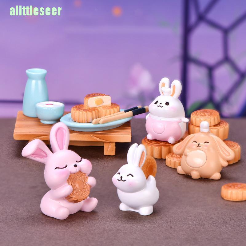 [REE] Tượng Thỏ Mini Trang Trí Vườn Mùa Thu