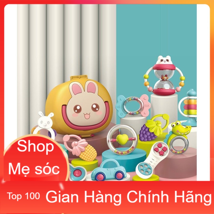 BỘ ĐỒ CHƠI GẶM NƯỚU 12 CHI TIẾT BABY RATTLES CHO BÉ