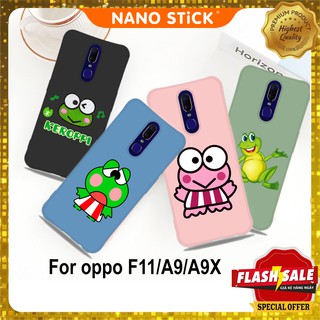 Ốp lưng oppo F11/A9/A9X ốp oppo chất liệu silicon in hình keroppi_NANOSTICK 0940