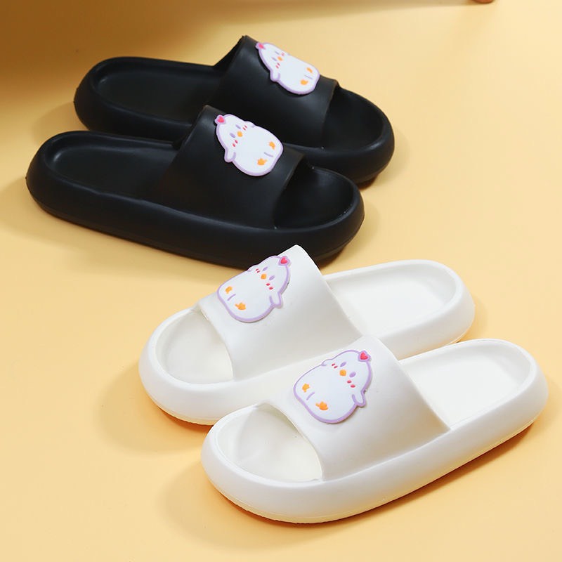 Dép bánh mì gà tím cực xinh phù hợp cho nam nữ, dép đôi đi trong nhà ngoài đường cute CT373 Gà Tím