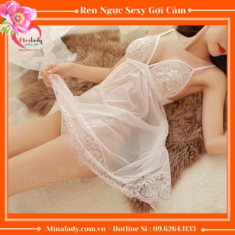 Áo Đầm Ngủ Sexy Hai Dây Gợi Cảm Ngủ 2 Dây Kiểu Dáng Xuyên Thấu Sexy Quyến Rũ | BigBuy360 - bigbuy360.vn