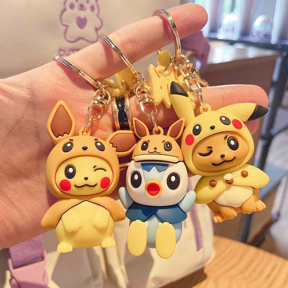 Móc Khóa Gắn Mô Hình Nhân Vật Pokemon Dễ Thương